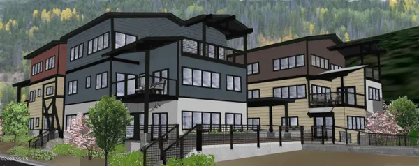 a view of a building from a balcony