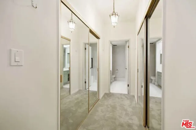 a view of a bathroom with a shower