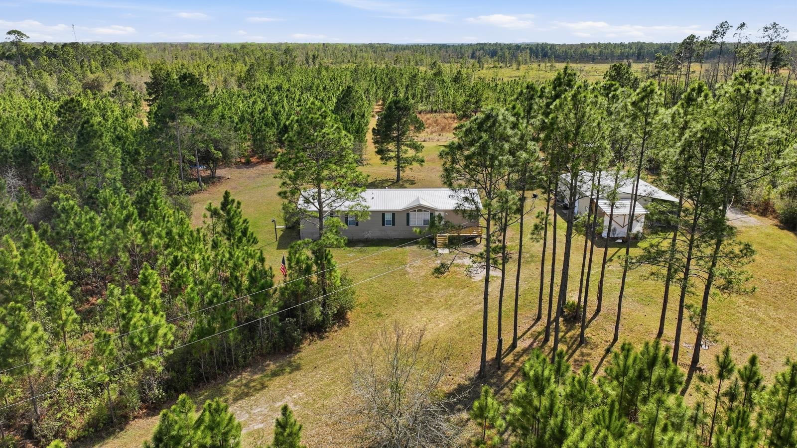 299 Cayenne Street Interlachen, FL 32148 - Photo 59 of 73 Aerial view of property and surrounding area with a heavily wooded area