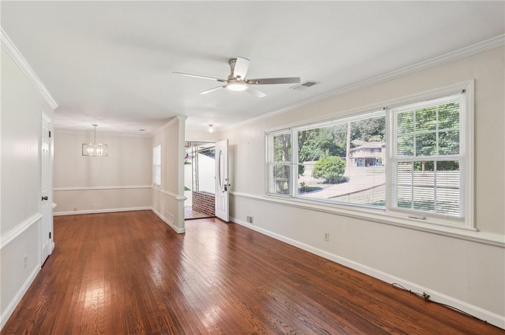 2370 Beaver Creek Road Smyrna, GA 30080 - Photo 5 of 23 a view of an empty room with wooden floor and a window