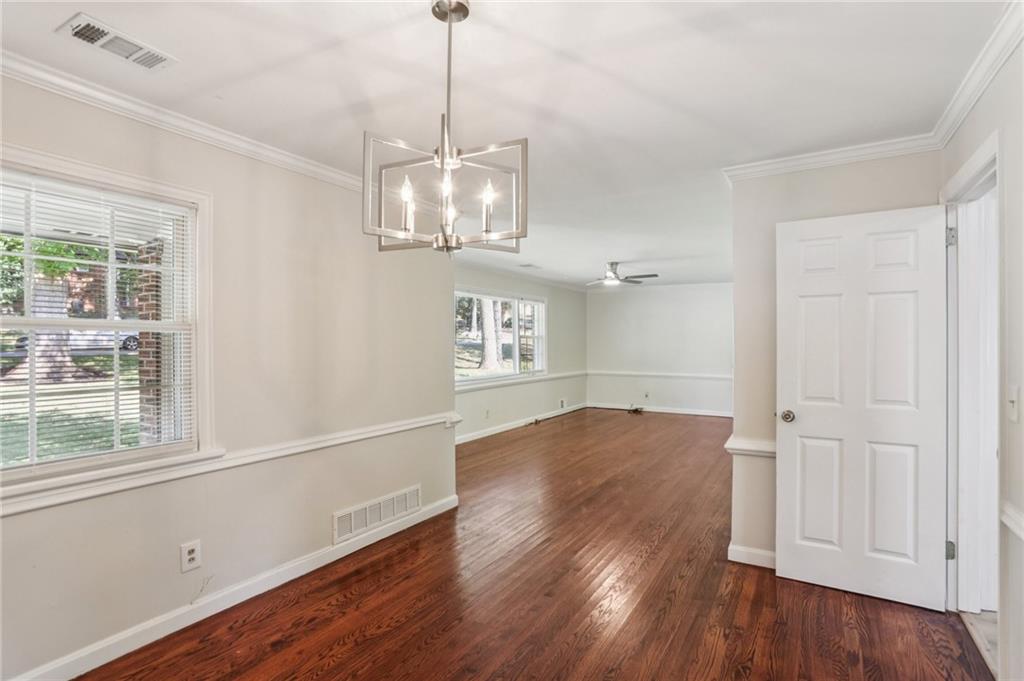 2370 Beaver Creek Road Smyrna, GA 30080 - Photo 7 of 23 a view of empty room with wooden floor and window