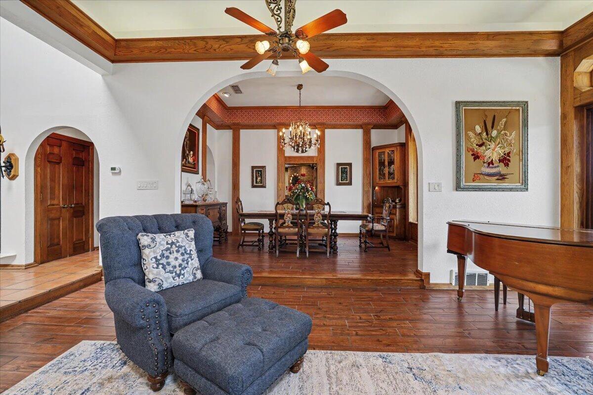 5 West Lakeshore Drive Ransom Canyon, TX 79366 - Photo 12 of 61 a living room with furniture a rug and a large window