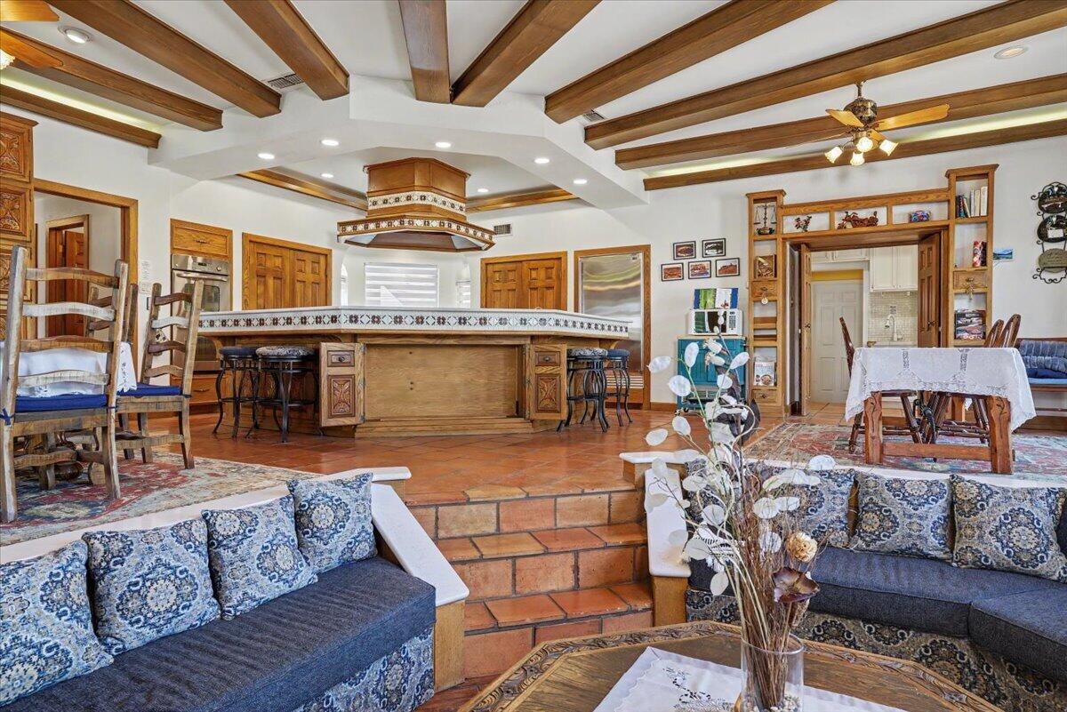 5 West Lakeshore Drive Ransom Canyon, TX 79366 - Photo 30 of 61 a living room with furniture and a fireplace