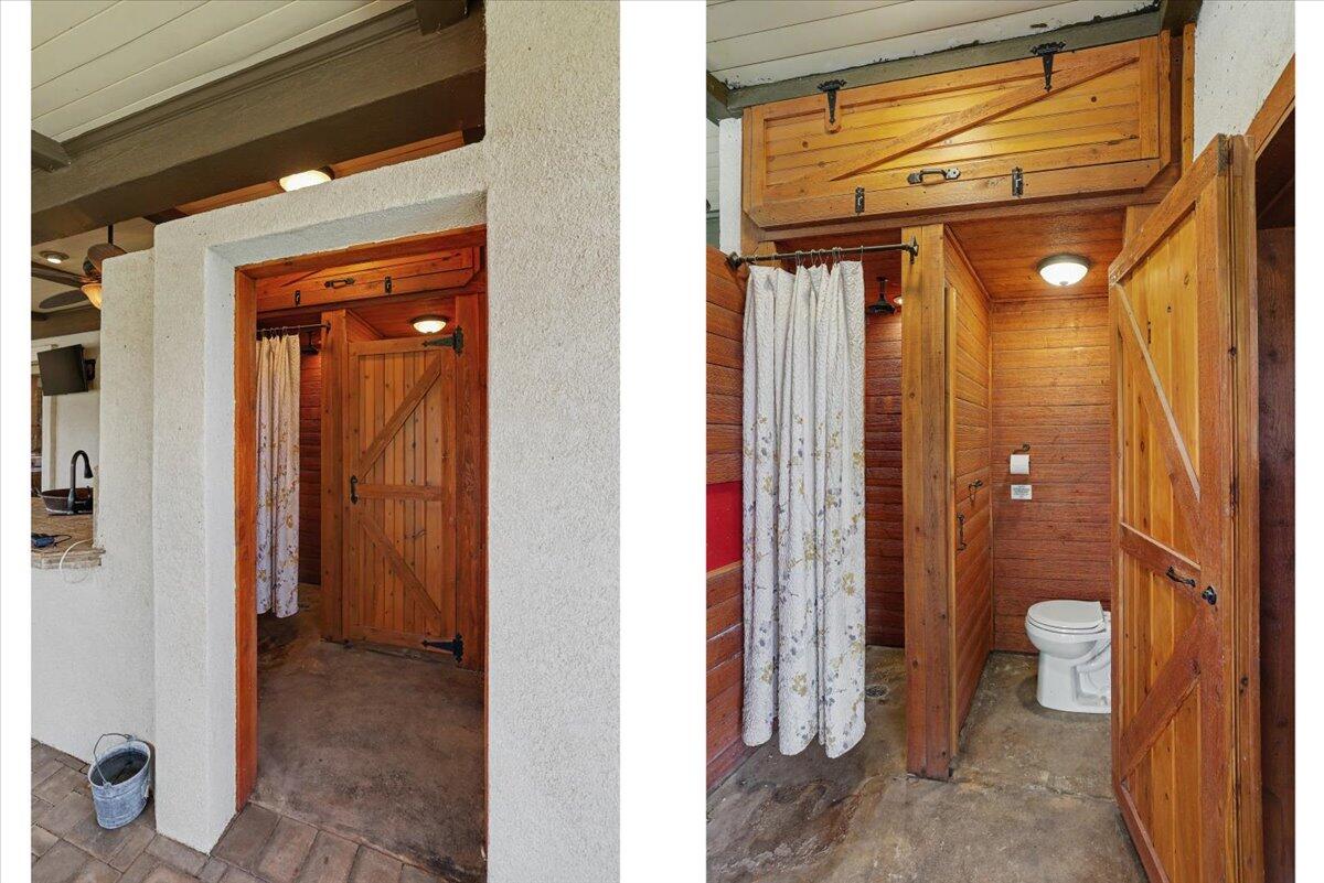 5 West Lakeshore Drive Ransom Canyon, TX 79366 - Photo 44 of 61 a view of a bathroom with tub and shower