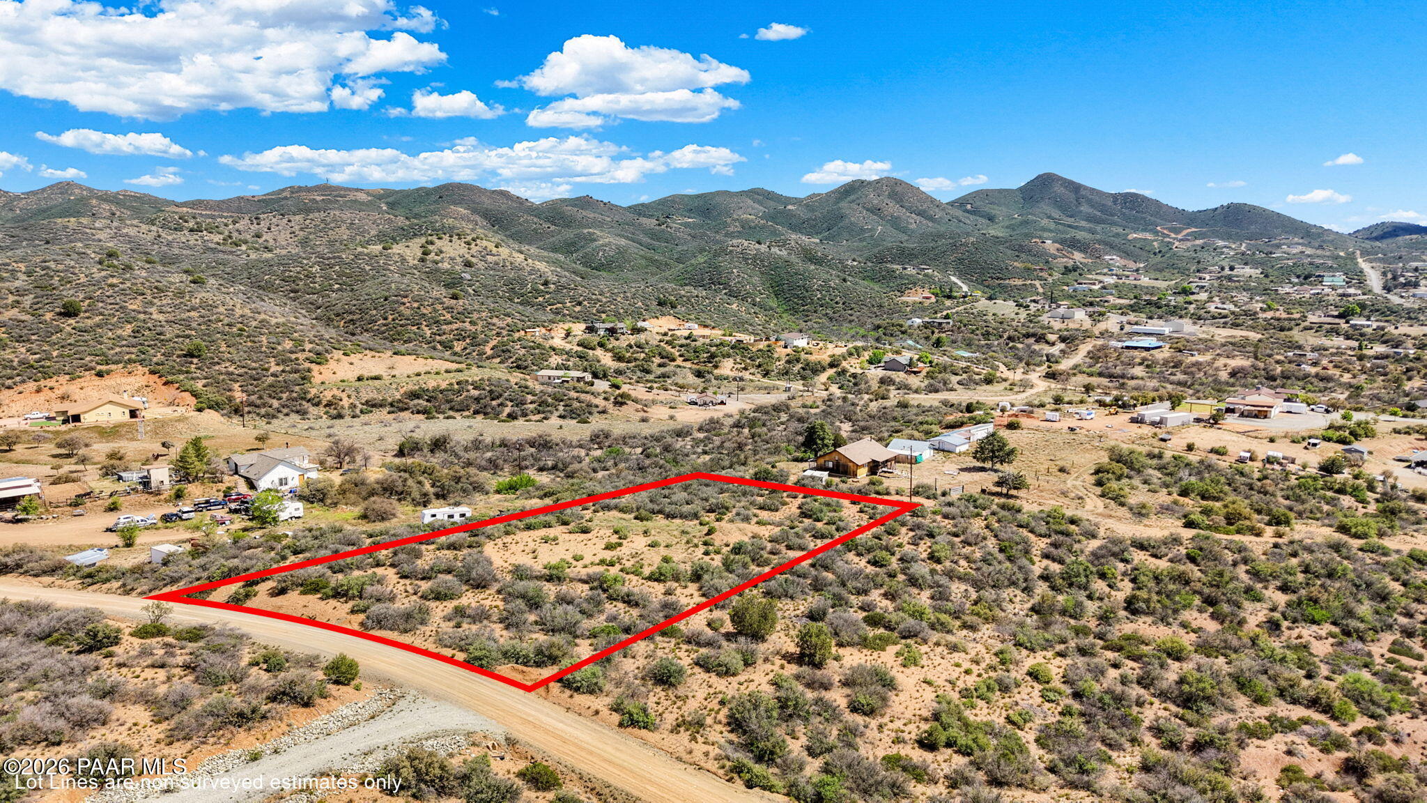 14625 East Ridge Way Dewey-Humboldt, AZ 86327 - Photo 3 of 12 3-Aerial 3 141H Lot Lines