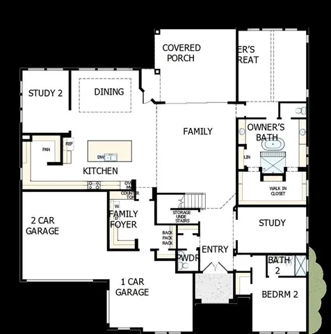 a picture of a floor plan