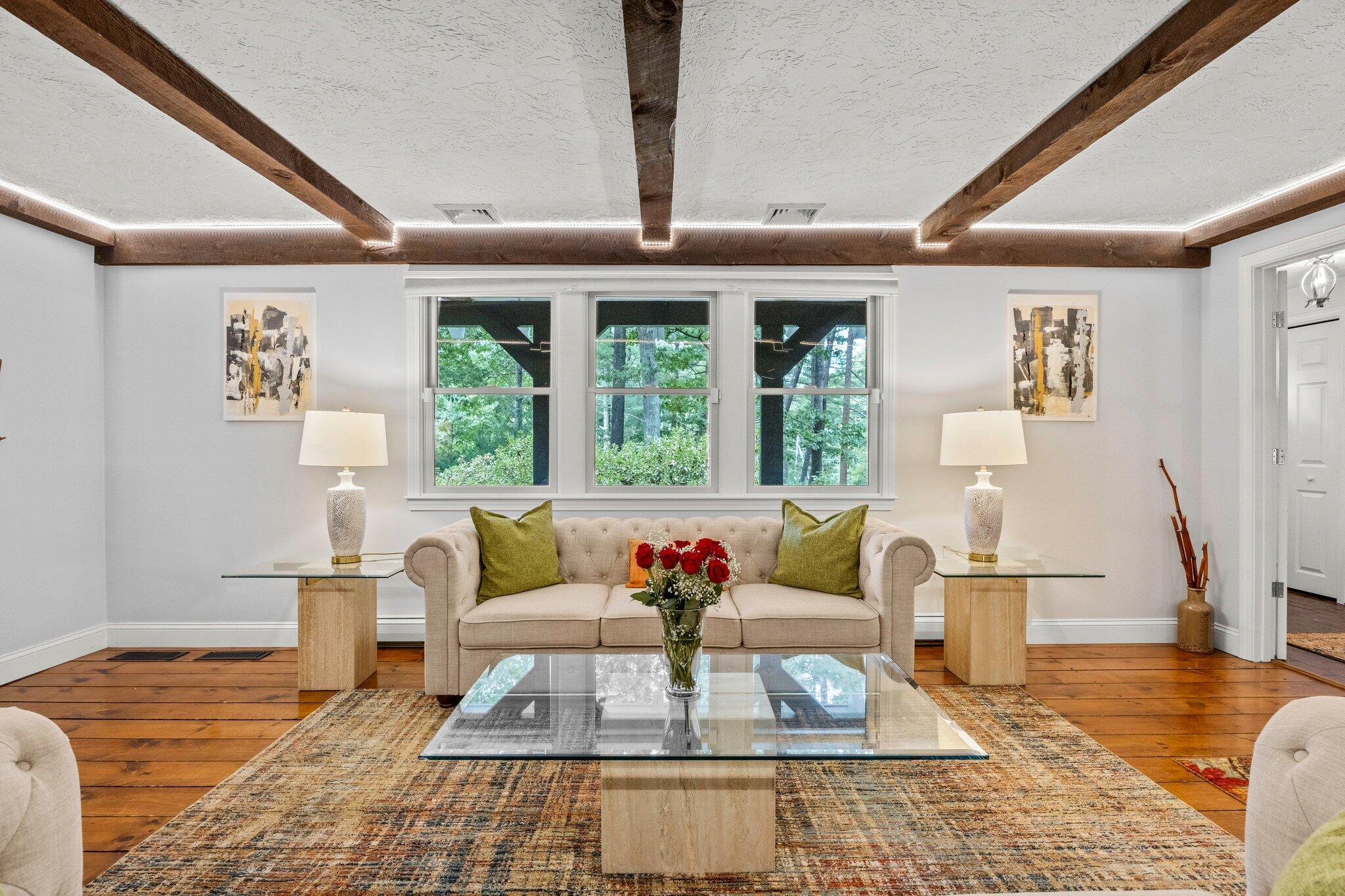 28 Brook Street Plympton, MA 02367 - Photo 13 of 57 a living room with furniture large window and wooden floor