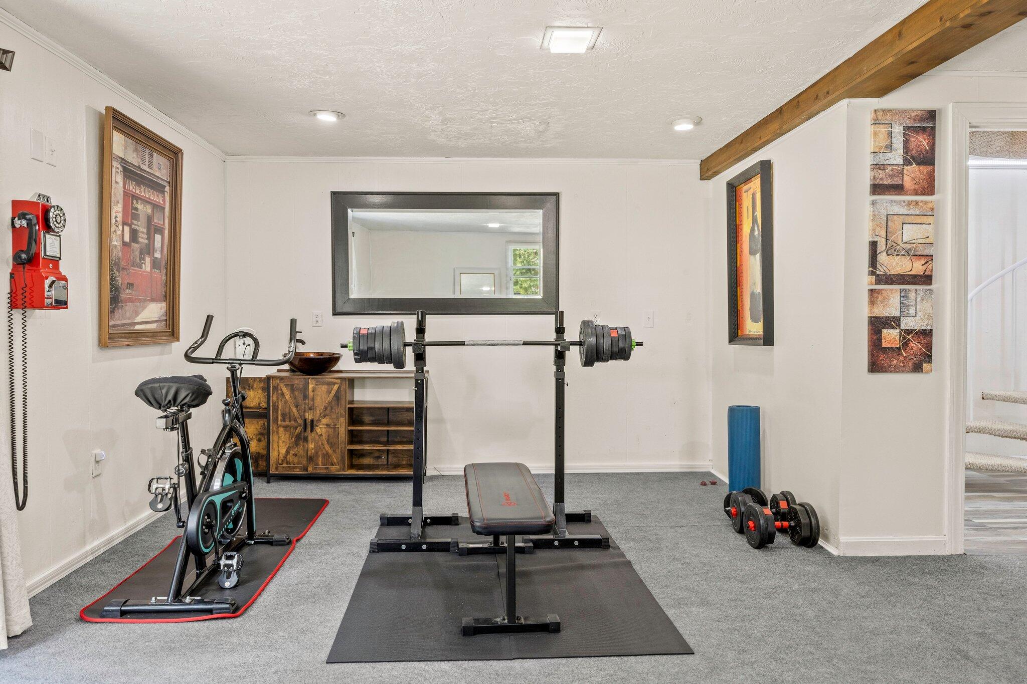 28 Brook Street Plympton, MA 02367 - Photo 41 of 57 a view of a room with gym equipment