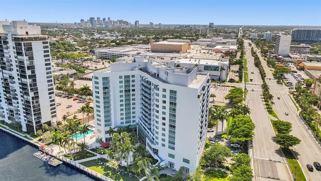 an aerial view of city