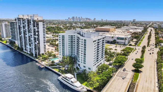 a view of a city with tall buildings