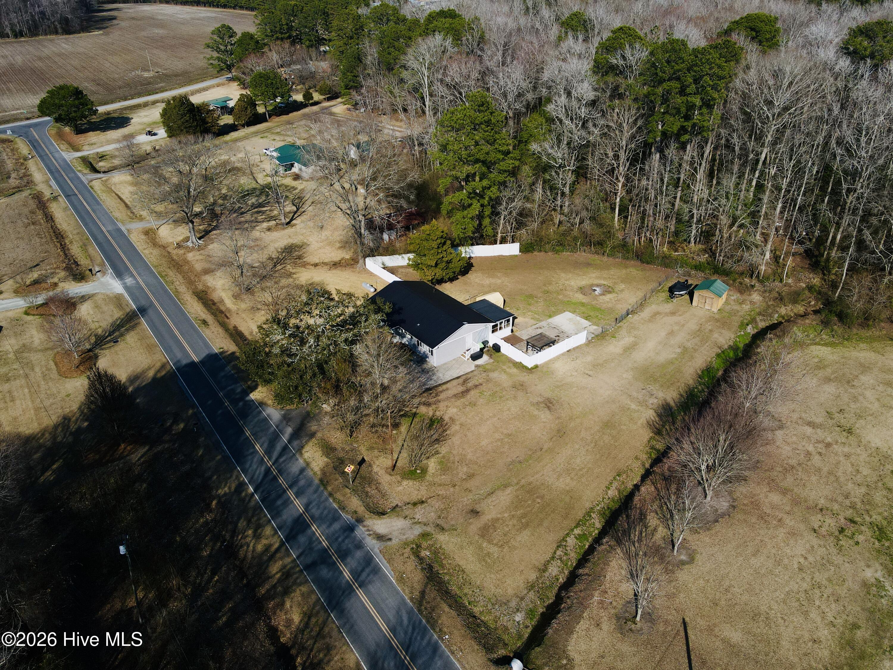 1105 Cowin Road Williamston, NC 27892 - Photo 57 of 59 Aerial Side View