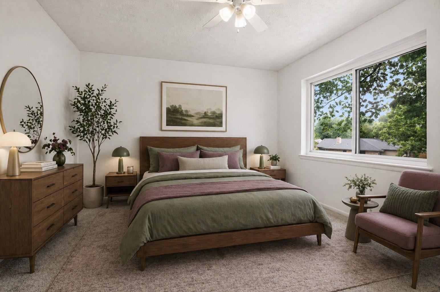 9541 Clanton Street Houston, TX 77080 - Photo 25 of 44 a bedroom with a bed and a couch