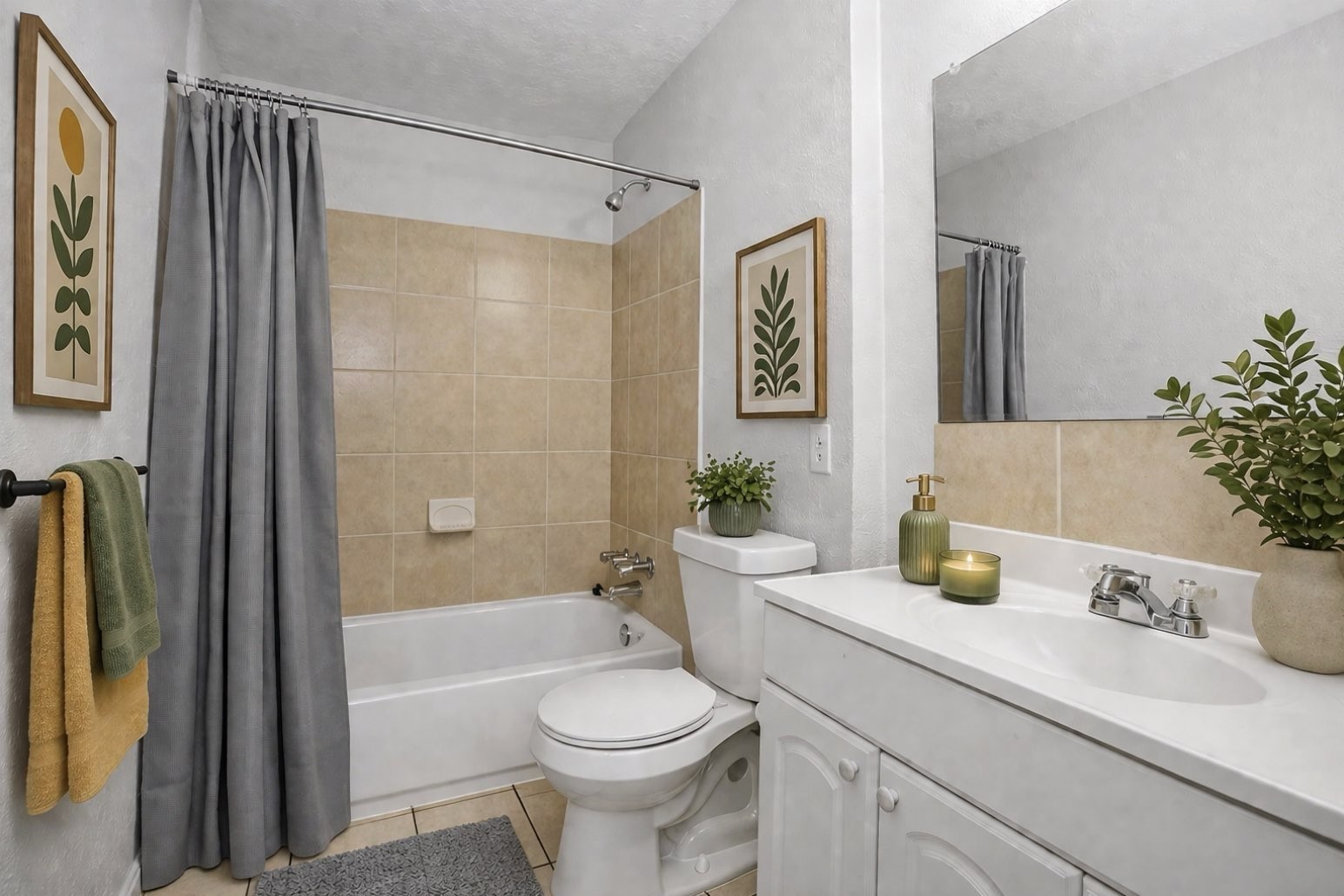 9541 Clanton Street Houston, TX 77080 - Photo 34 of 44 a bathroom with a sink a toilet and shower