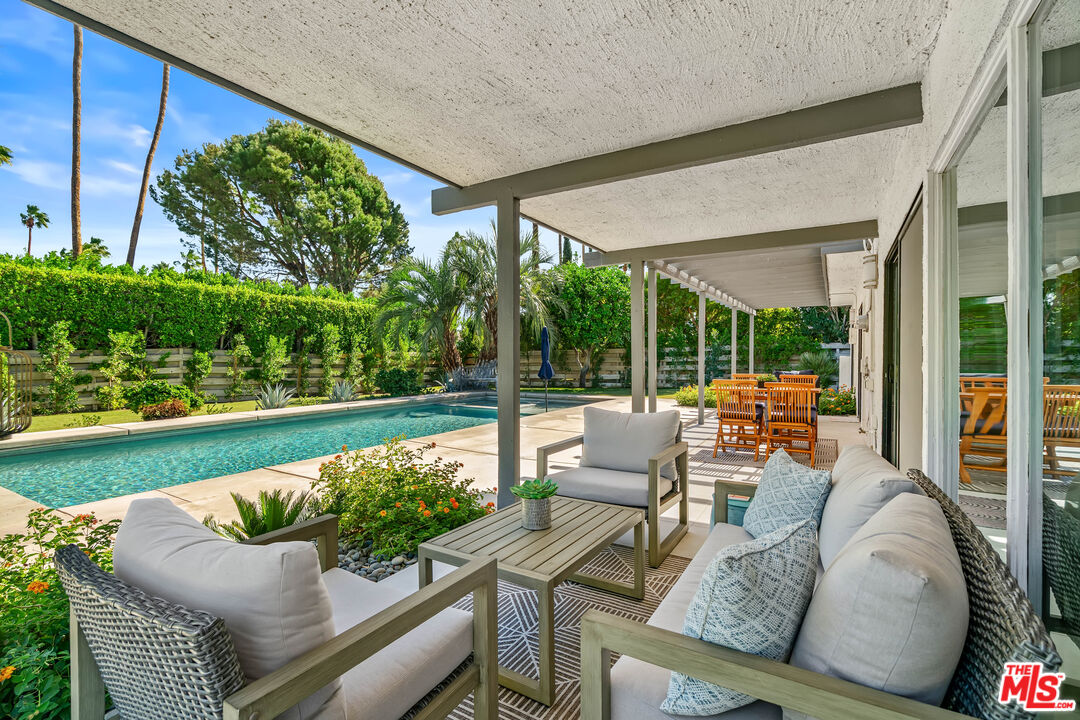 544 North Tercero Circle Palm Springs, CA 92262 - Photo 43 of 75 a outdoor living space with furniture