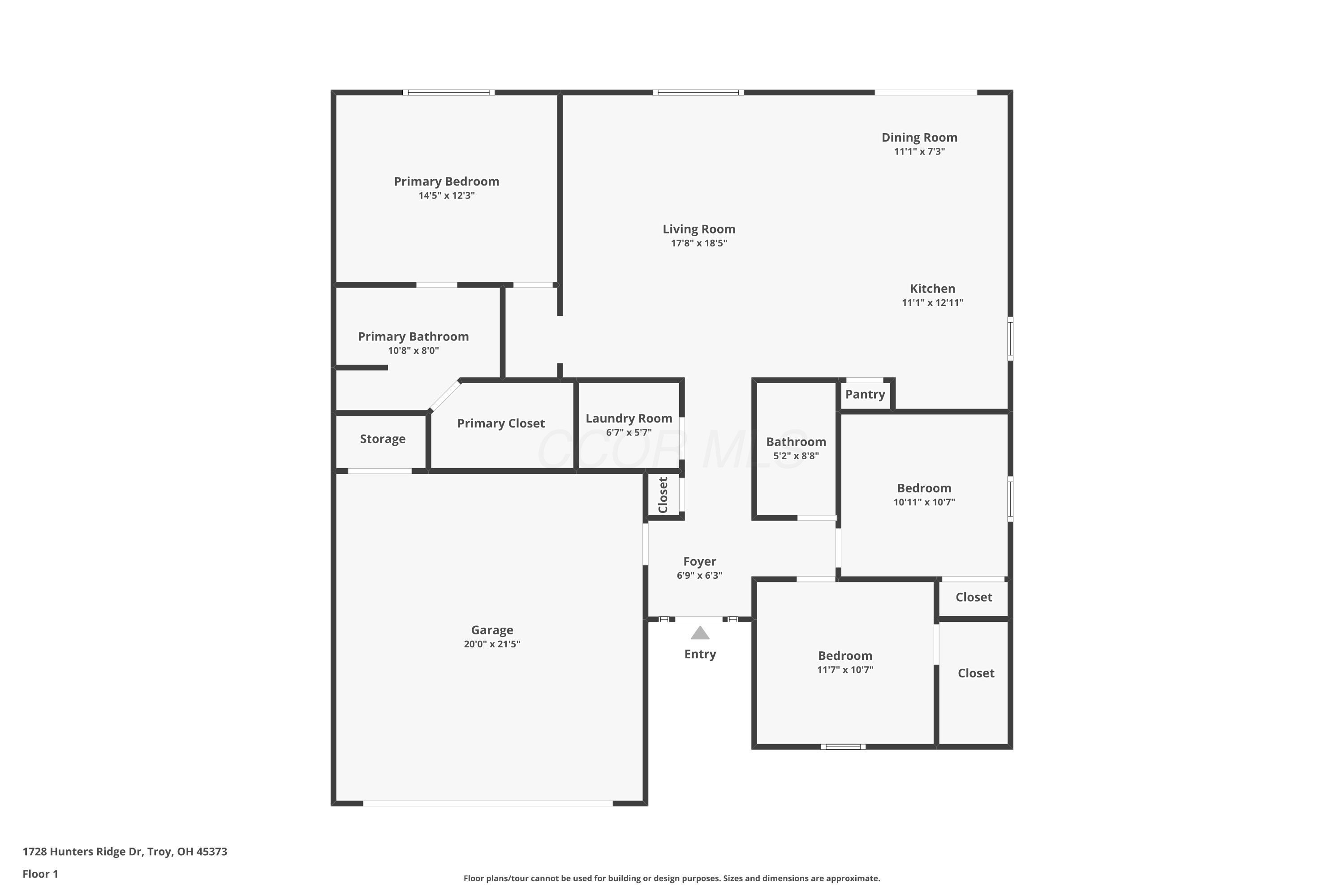 1728 Hunters Ridge Drive Troy, OH 45373 - Photo 47 of 47 Floor Plan - 1728 Hunters Ridge Drive, Troy, OH 45373