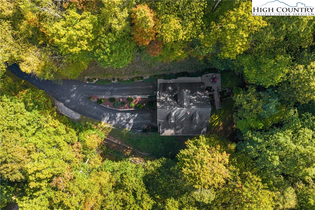 126 Moore Mountain Road Vilas, NC 28692 - Photo 42 of 43 a garden view with a fountain