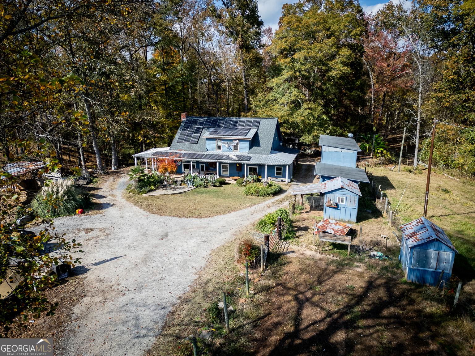 11725 Hazelbrand Road Northeast Covington, GA 30014 - Photo 17 of 71 an aerial view of a house with yard swimming pool and outdoor seating