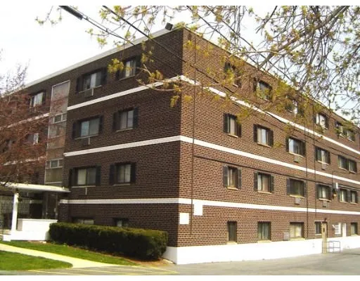 a front view of a building