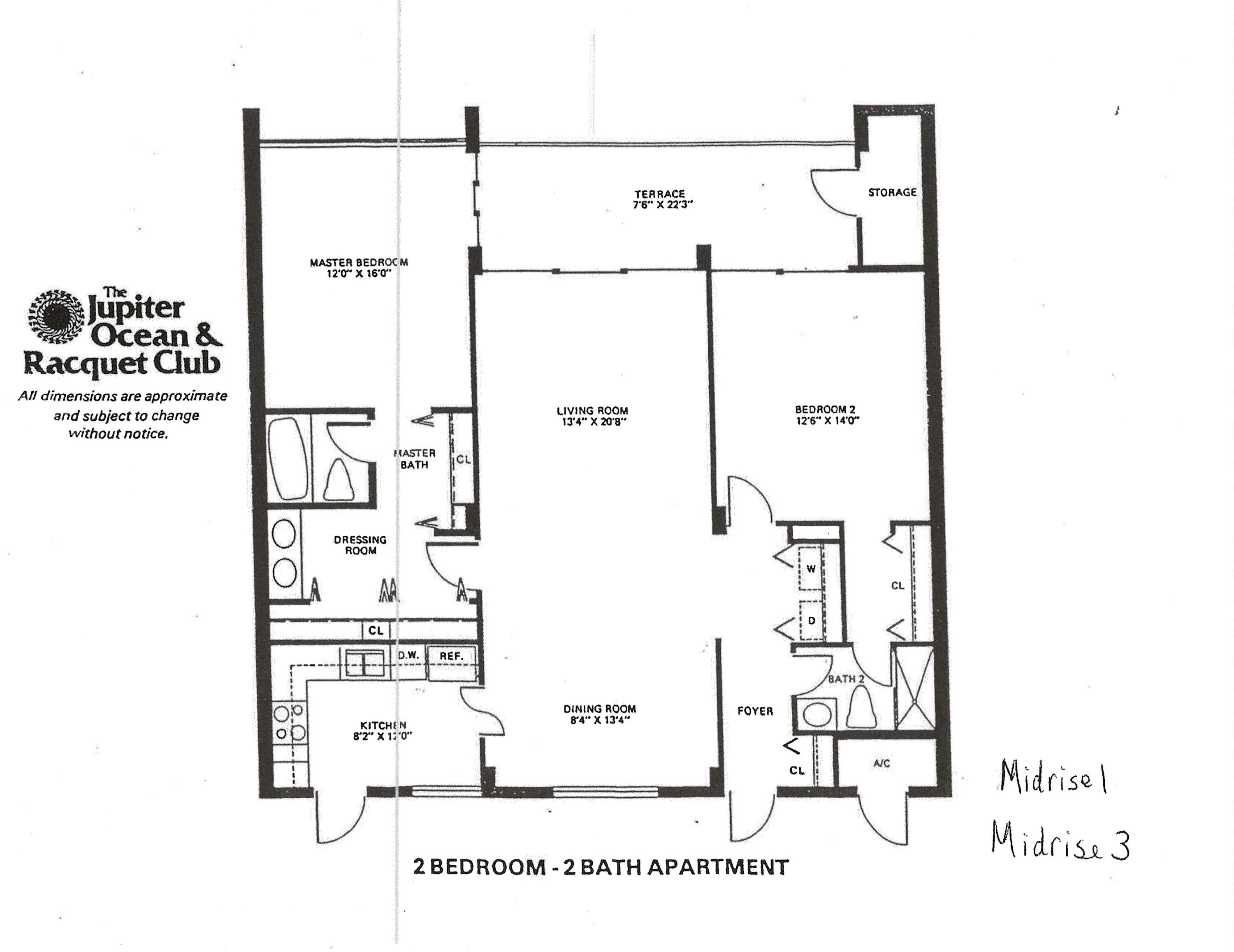 1605 Highway 1, Unit M3502 Jupiter, FL 33477 - Photo 23 of 38 Floo Plan