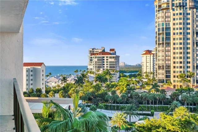 a view of a city with tall buildings