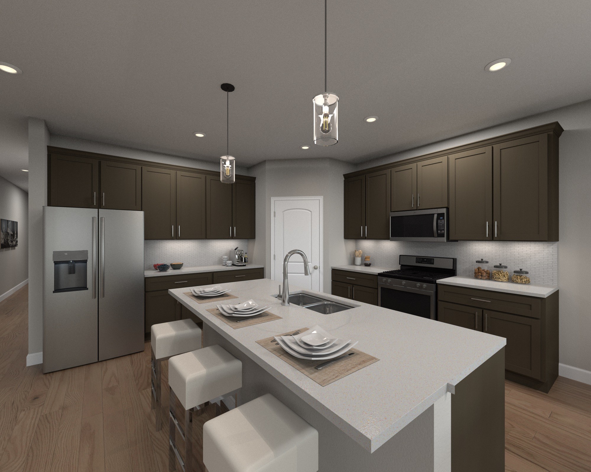 7457 Blue Gable Road Hermitage, TN 37076 - Photo 8 of 17 a kitchen with a dining table and chairs