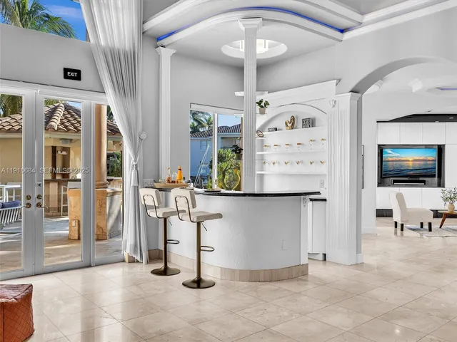 a room with furniture and a window