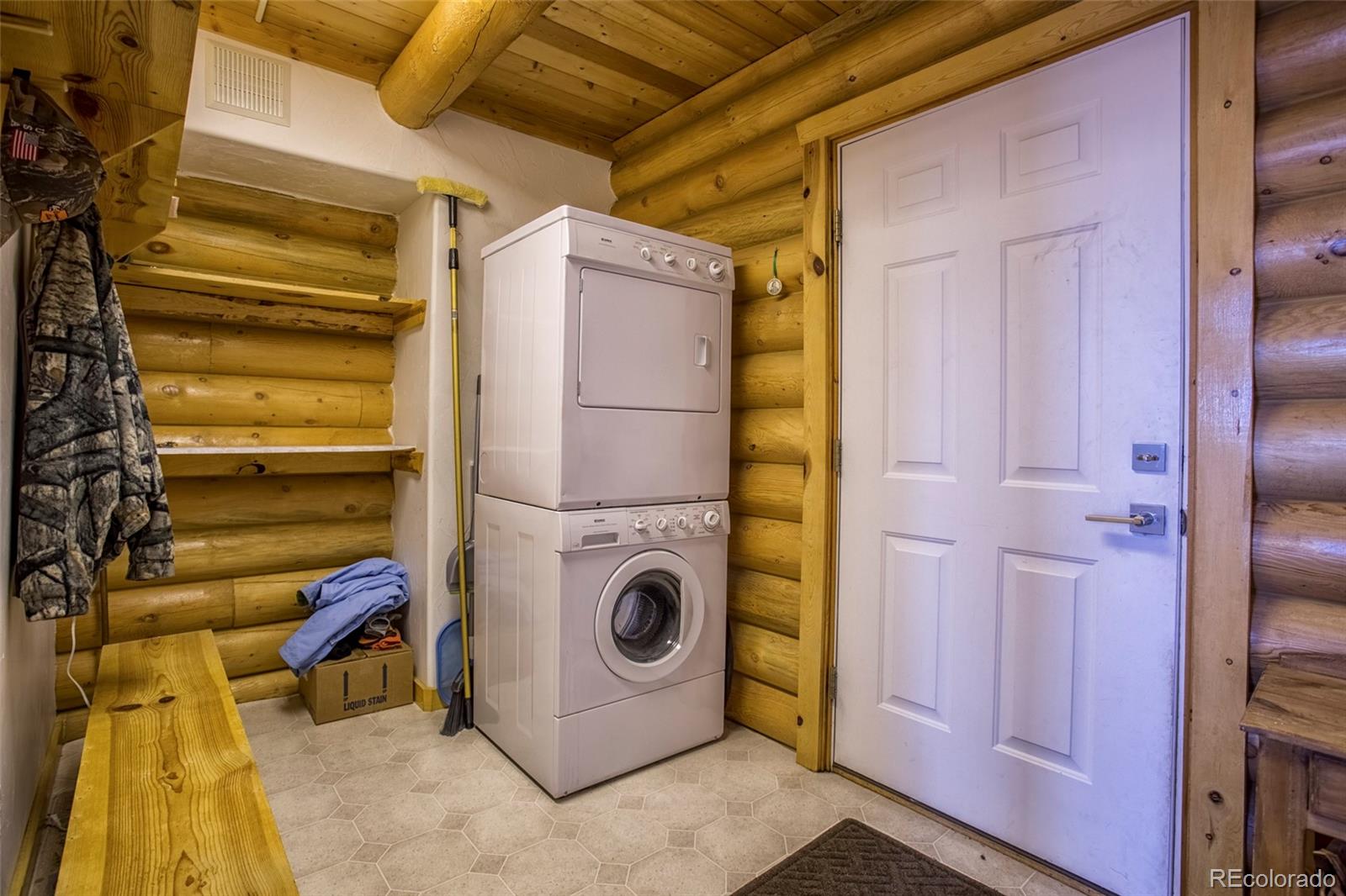 144 Red Cloud Road Como, CO 80456 - Photo 19 of 34 a utility room with dryer and washer