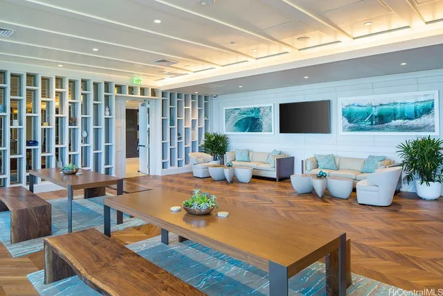 a living room with furniture fireplace and a flat screen tv