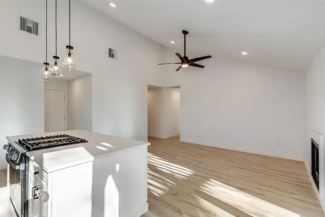 a view of kitchen and utility room