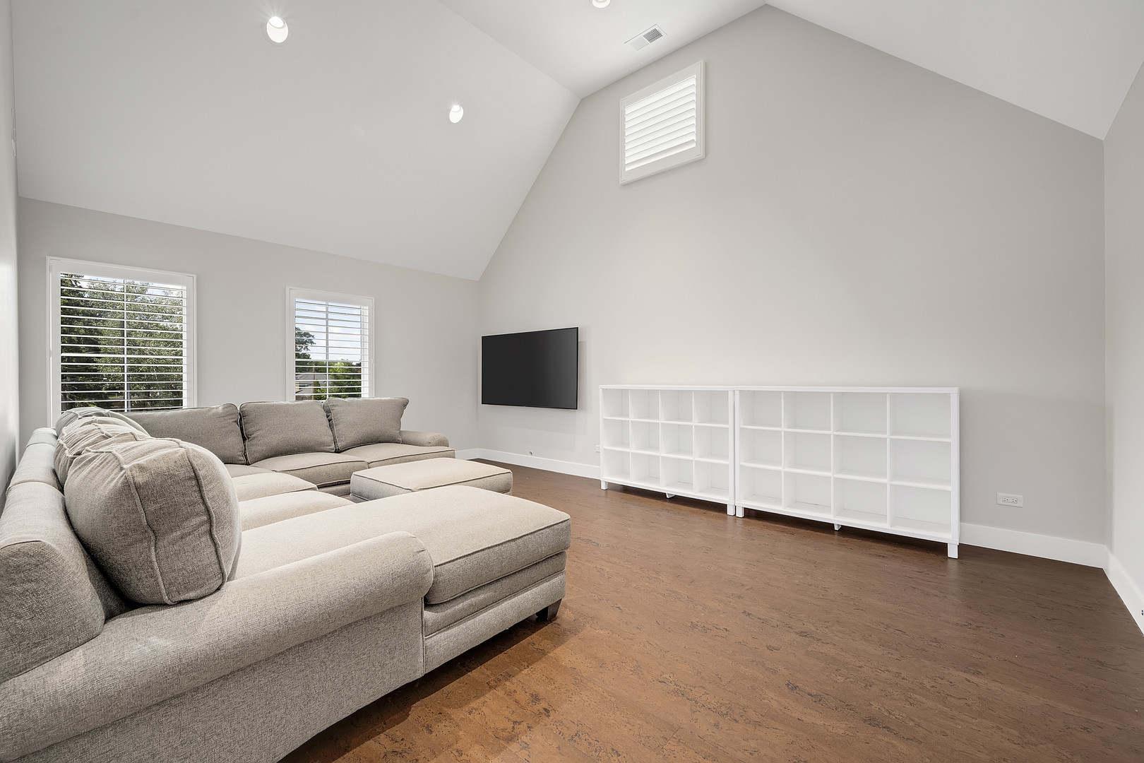 4333 Roslyn Road Downers Grove, IL 60515 - Photo 38 of 67 a living room with furniture and a flat screen tv