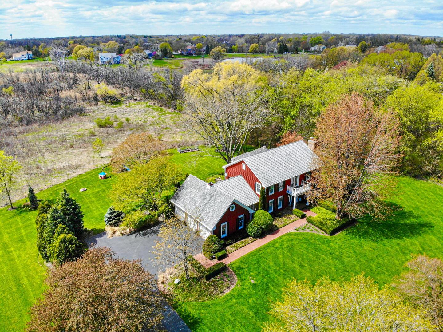 5258 Hilltop Road Long Grove, IL 60047 - Photo 3 of 50 an aerial view of residential houses with outdoor space