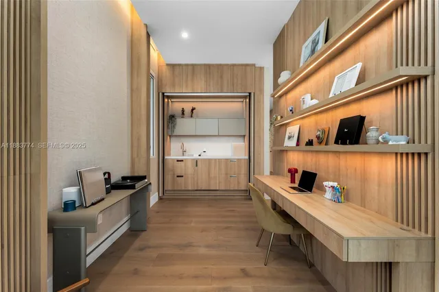 a spacious bathroom with a shower a sink and a mirror