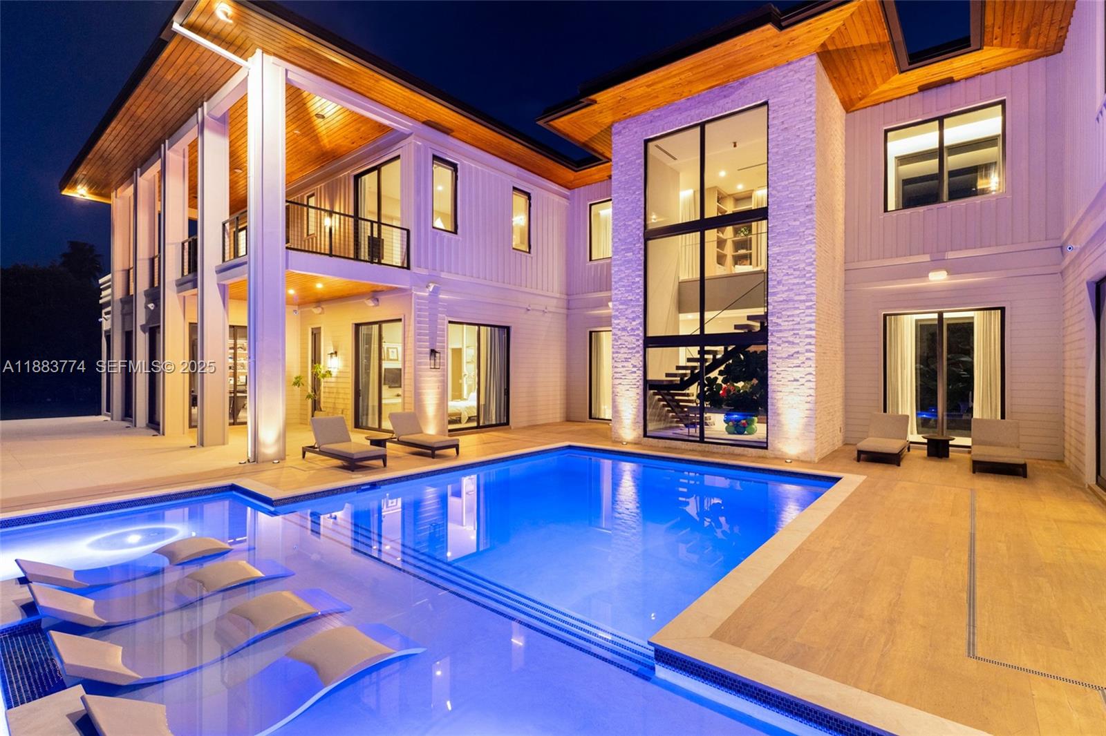 13120 Old Cutler Road Pinecrest, FL 33156 - Photo 55 of 58 a view of pool with brick walls