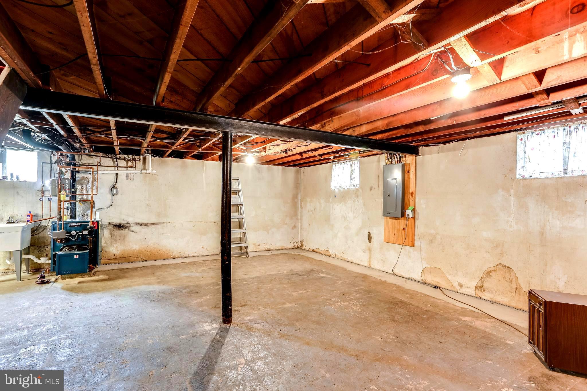 605 McHenry Road Baltimore, MD 21208 - Photo 22 of 36 Full Unfinished Basement ready for your man cave