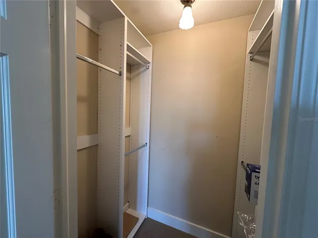 a view of closet area