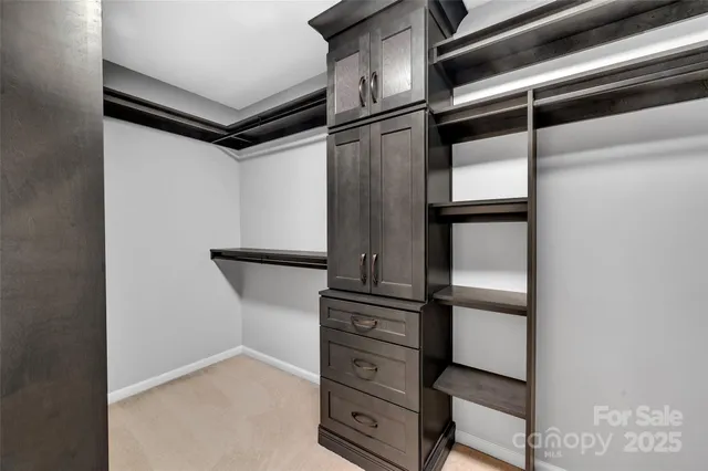 a view of walk in closet