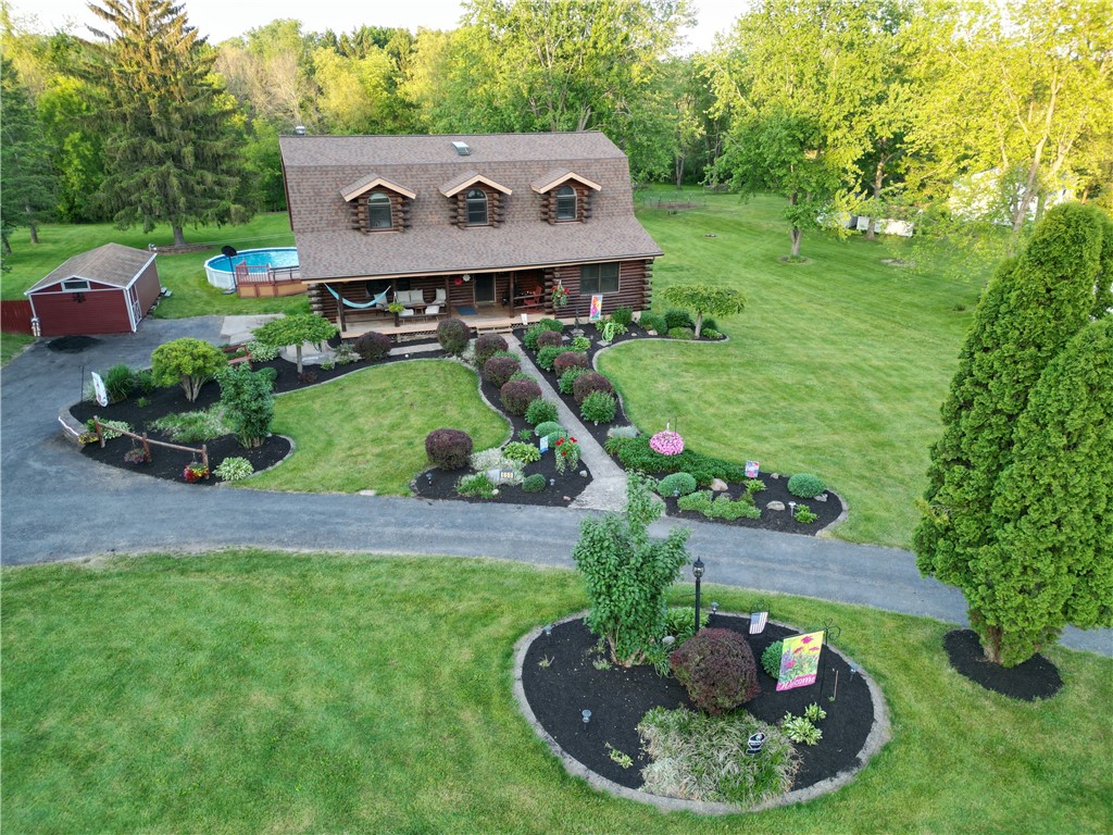 659 Pelis Road Newark, NY 14513 - Photo 1 of 1 Front street Drone view