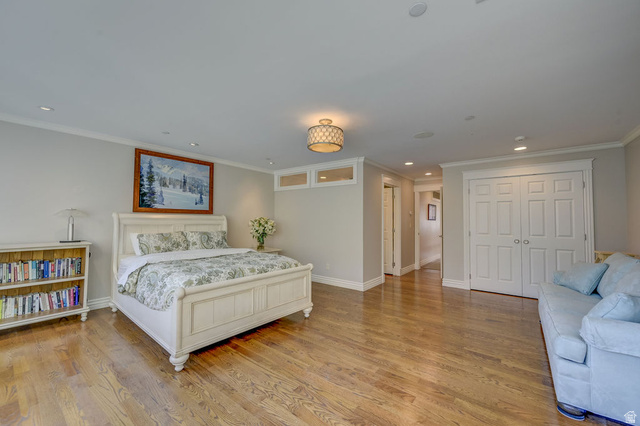 9699 Bypass Road, Unit 5 Alta, UT 84092 - Photo 37 of 54 Hardwood flooring and crown molding throughout