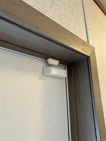 a close view of door