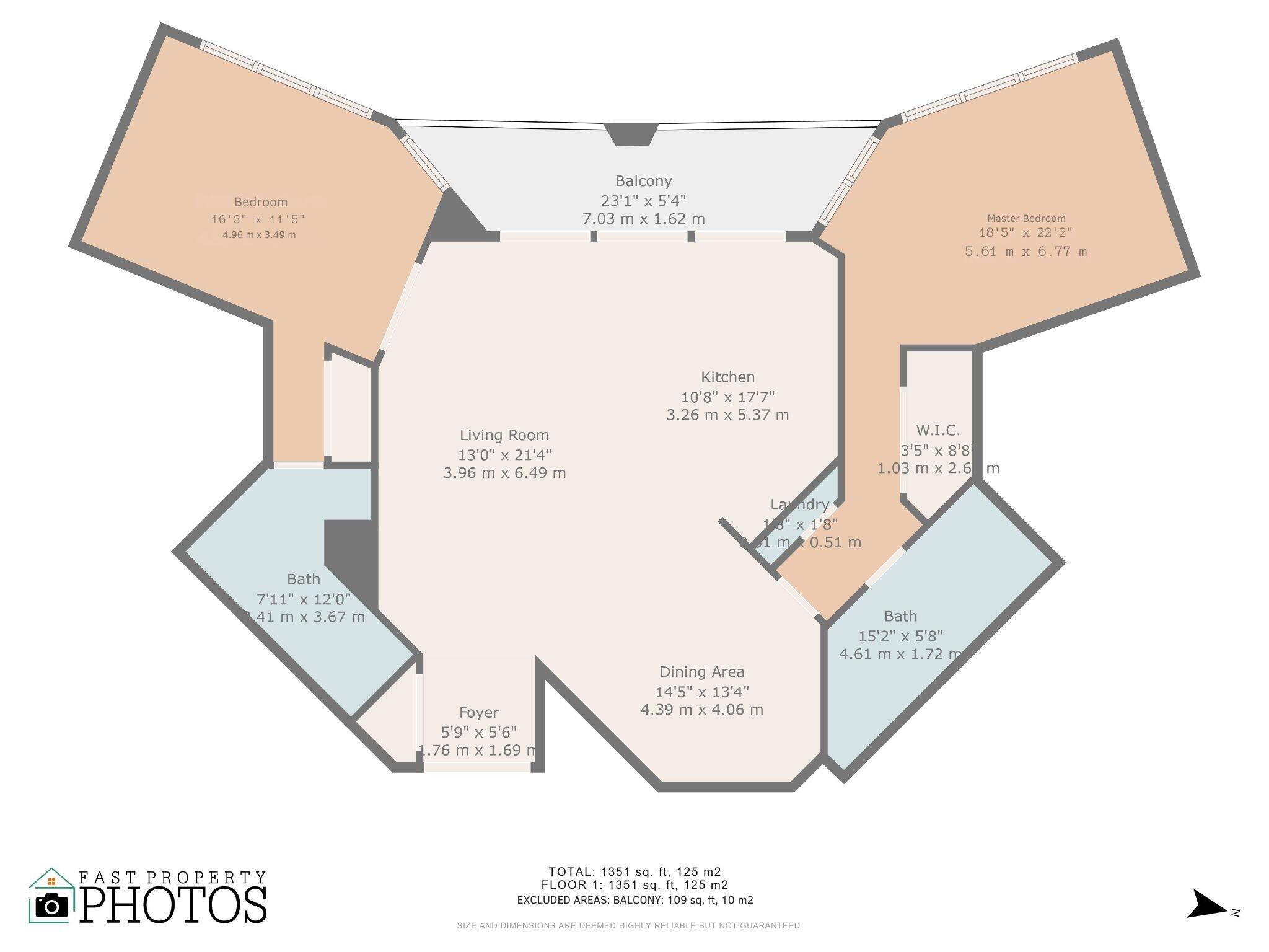 500 South Ocean Boulevard, Unit 909 Boca Raton, FL 33432 - Photo 101 of 101 FLOOR PLAN