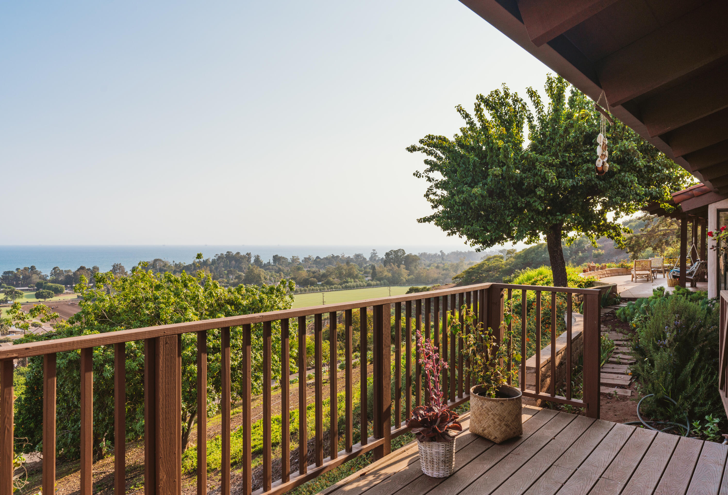 3330 Foothill Road Carpinteria, CA 93013 - Photo 15 of 56 a view of balcony with wooden floor