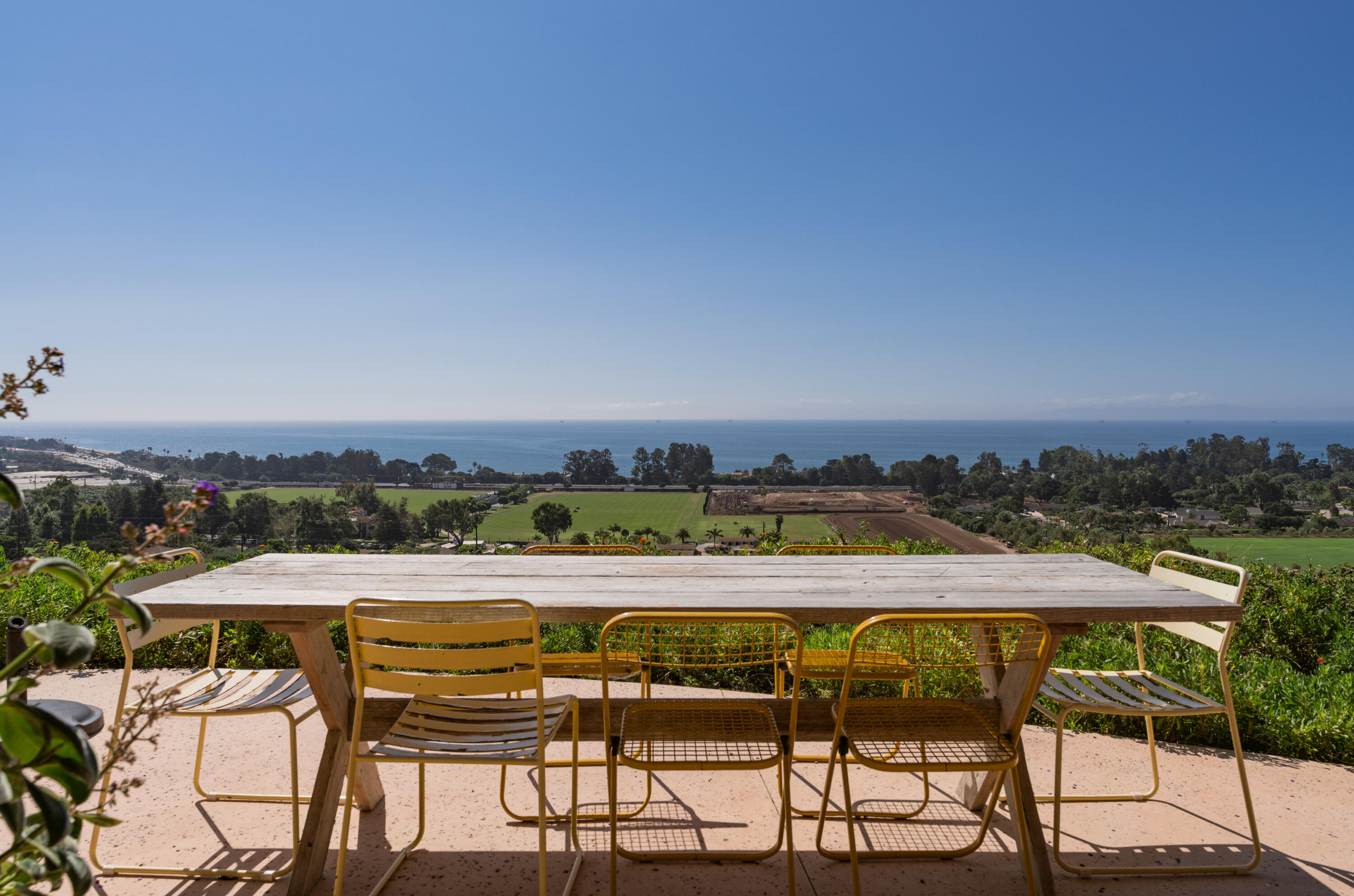 3330 Foothill Road Carpinteria, CA 93013 - Photo 16 of 56 a view of swimming pool with outdoor seating and city view