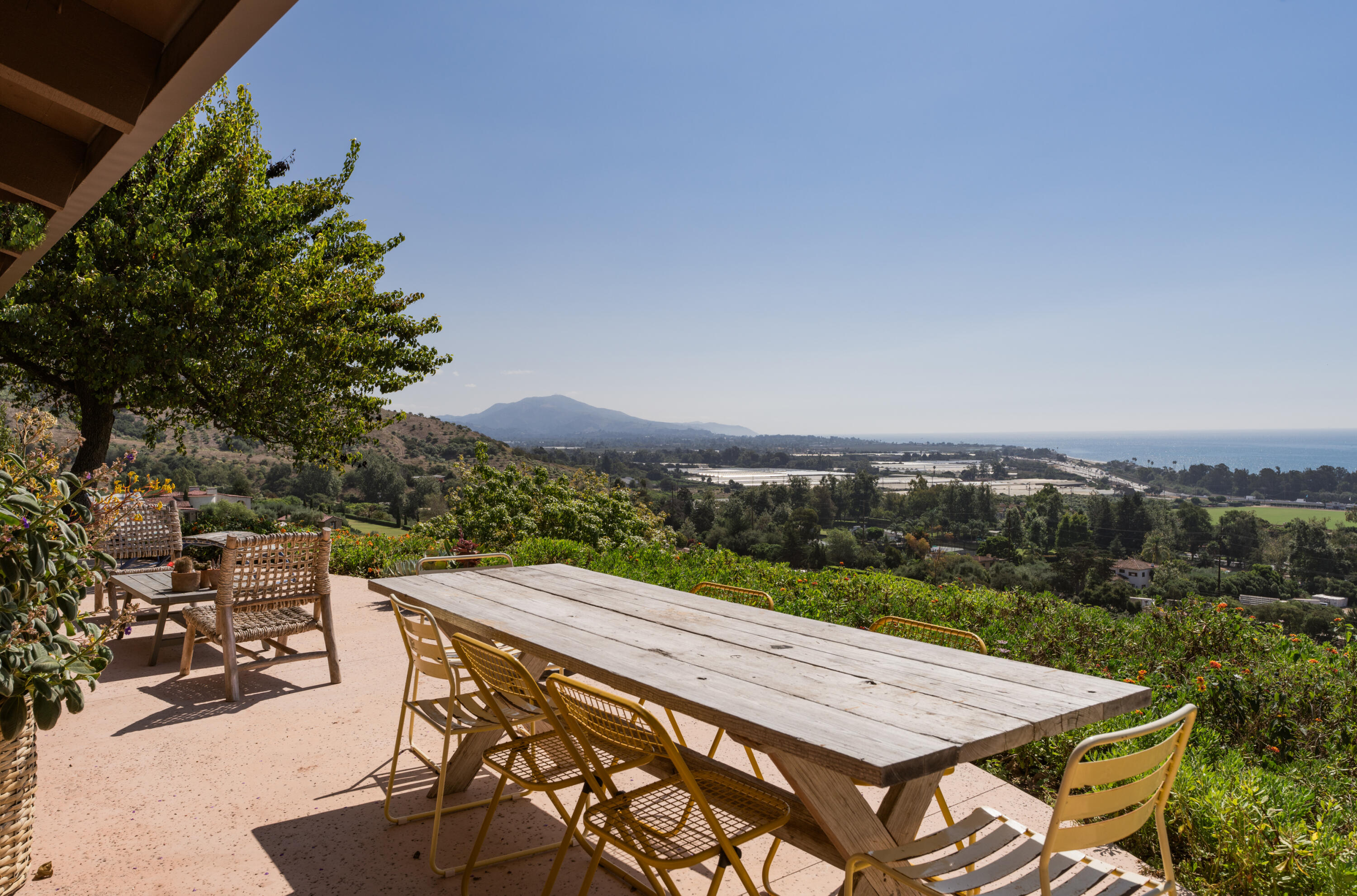3330 Foothill Road Carpinteria, CA 93013 - Photo 17 of 56 an outdoor space with furniture and city view