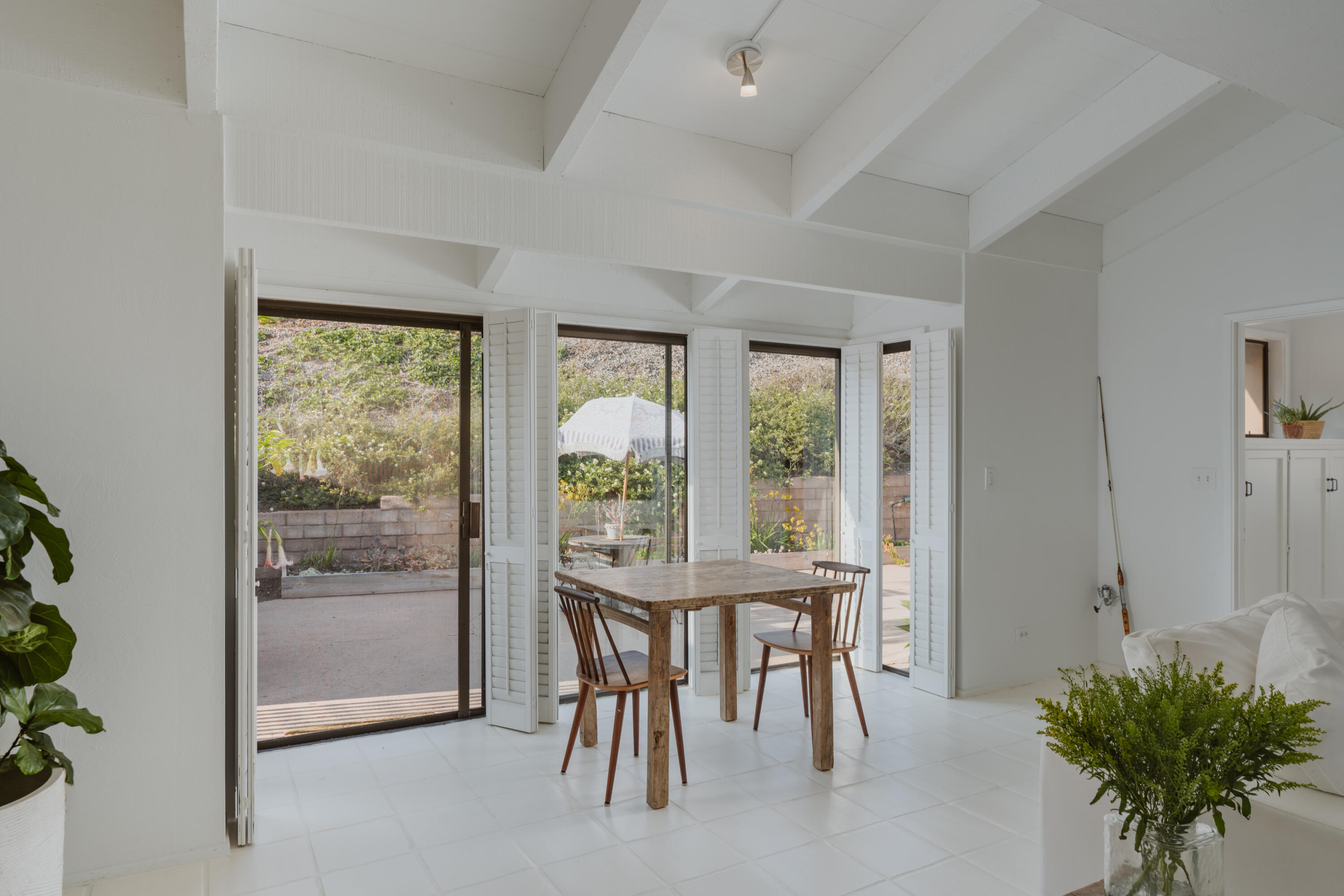 3330 Foothill Road Carpinteria, CA 93013 - Photo 25 of 56 a view of a dining room with furniture window and outside view