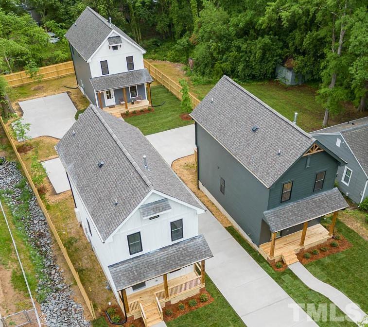 614 East Ellerbee Street Durham, NC 27704 - Photo 6 of 28 an aerial view of a house with a garden