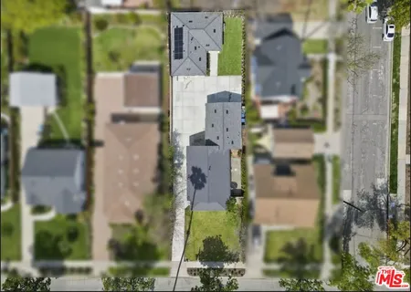 front view of a brick house