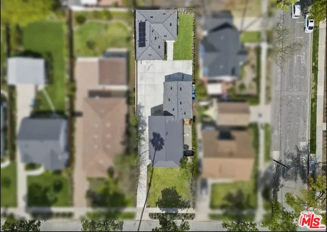 front view of a brick house