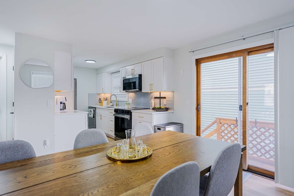 27 Silver Road, Unit 27 Everett, MA 02149 - Photo 7 of 42 a kitchen with a table chairs and microwave