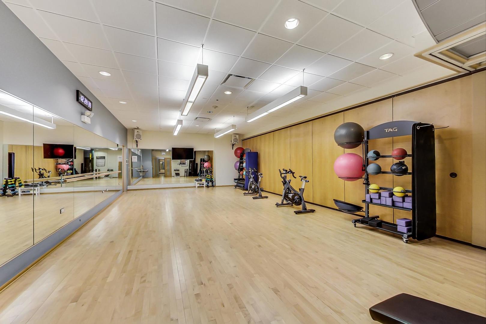 505 North Lake Shore Drive, Unit 1804 Chicago, IL 60611 - Photo 23 of 24 a view of a room with gym equipment