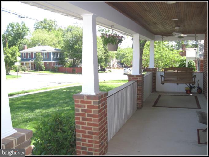 6498 Little Falls Road Arlington, VA 22213 - Photo 13 of 30 Front porch leads to double car driveway